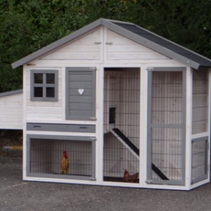 Poulailler avec nichoir et pondoir